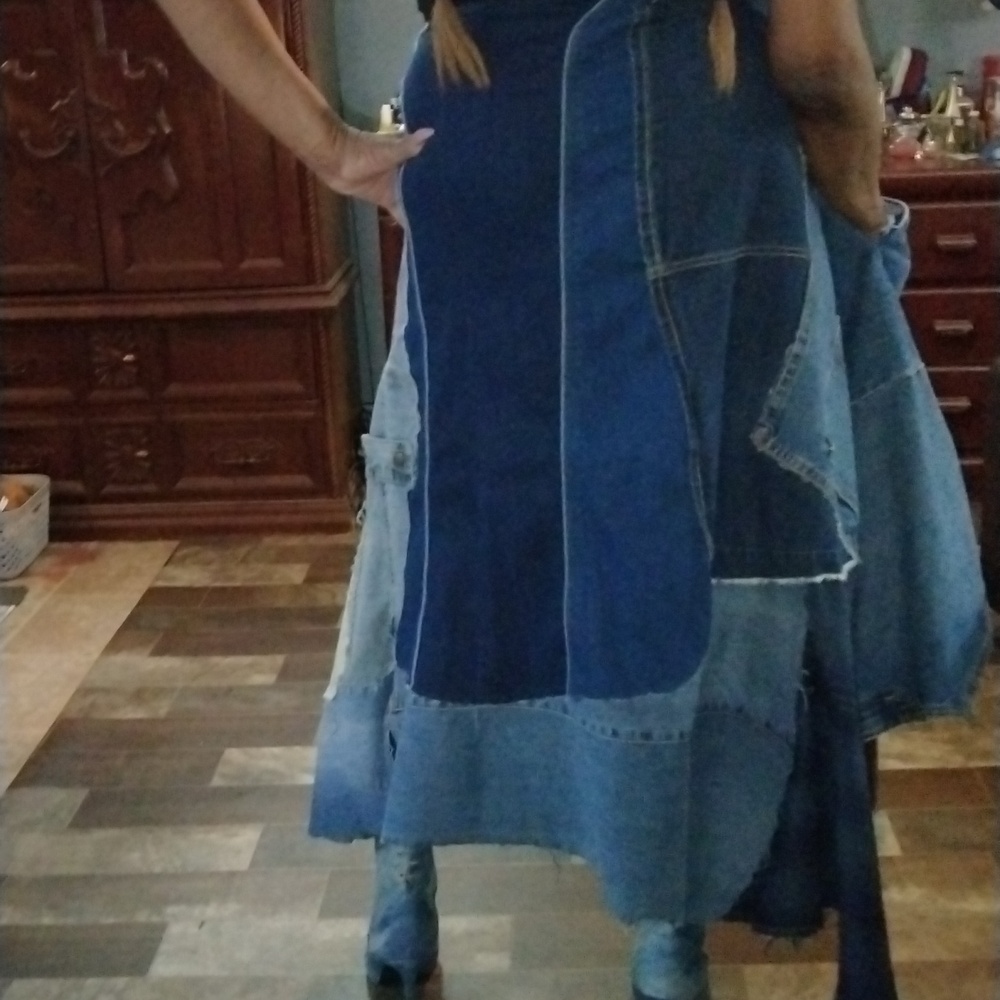 Refurbished Upcycled Asymmetrical Patchwork Pocke… - image 4